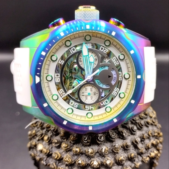 FIRM PRICE-New Invicta Iridescent Speedway Chronograph Men's Watch. - Picture 10 of 11